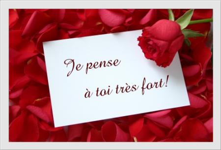 je pense à toi